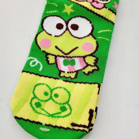 2/$20 Brand New Japan Sanrio Kerokerokeroppi Socks - Picture 2 of 5